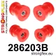 286203B: Rear beam bush kit Black