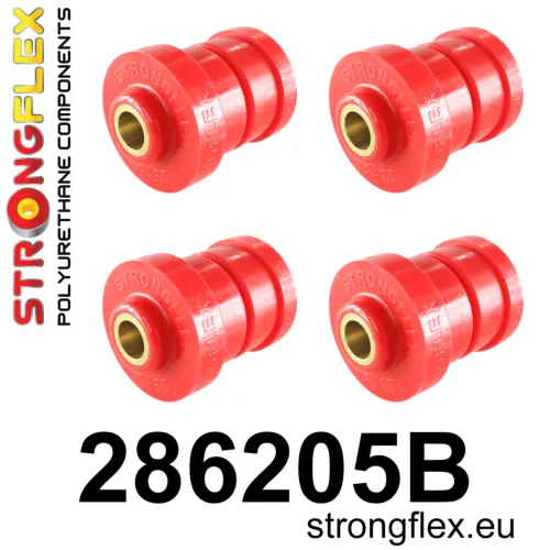 286205B: Rear subframe bush kit AWD 4 pcs Red