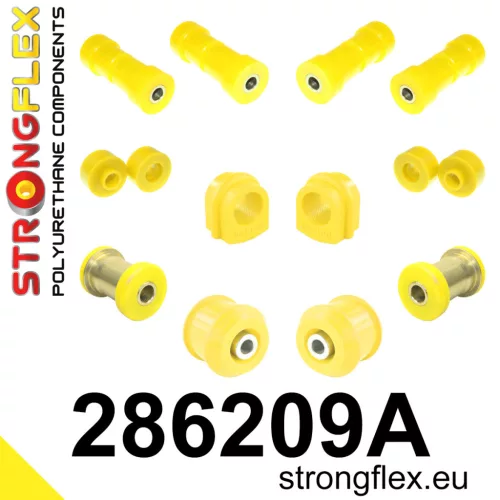 286209A: Front suspension bush kit SPORT 22mm 281400 281263 - 34mm Yellow