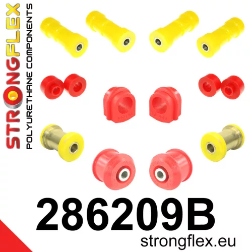 286209B: Front suspension bush kit Custom 281401 281397 - 38mm Red