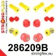 286209B: Front suspension bush kit Custom 281401 281397 - 38mm Red