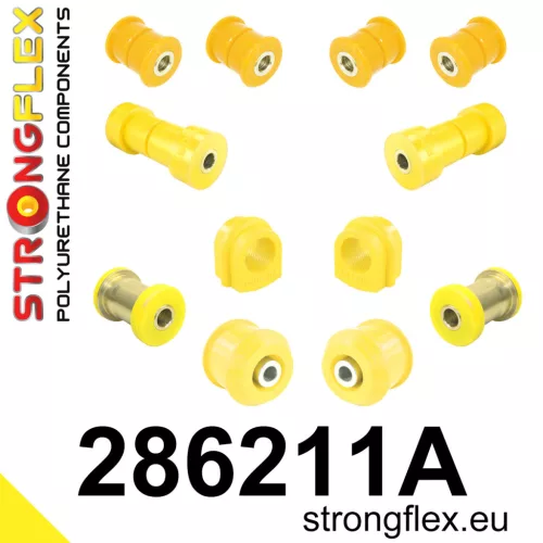 286211A: Front suspension bush kit SPORT 27mm 281401 281788 281263 - 34mm Yellow