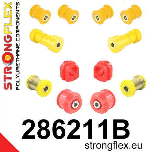 286211B: Front suspension bush kit Custom 281400 281788 281397 - 38mm Black