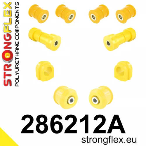 286212A: Front suspension bush kit SPORT 22mm 281400 281788 Yellow
