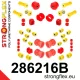286216B: Full suspension bush kit R32 AWD 22mm 15mm 281400 281788 2 pcs Red