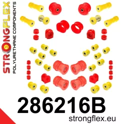   286216B: Full suspension bush kit R32 AWD 22mm 15mm 281400 281788 4 pcs Red