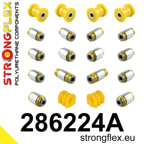 286224A: Rear suspension bush kit SPORT Custom Yellow