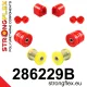 286229B: Front suspension bush kit 25mm 2 pcs Black