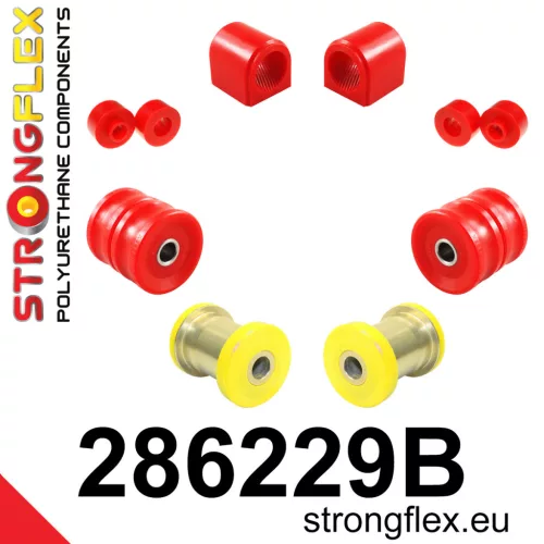 286229B: Front suspension bush kit 24mm 4 pcs Black