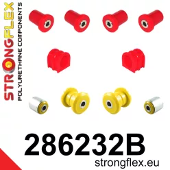 286232B: Front suspension bush kit 27mm - Red