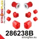 286238B: Front suspension bush kit 21mm Red