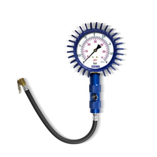 Sparco Analogue Tyre Pressure Gauge (100 mm, 0-4 bar) - 29410100A