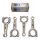 K1 Ford Focus RS 2.0L 16V (MK1) Turbo I-Beam Forged Connecting Rod Set 137mm (311BO17137)