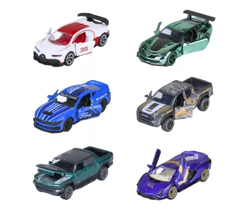 Majorette Showroom Deluxe Cars 1:64 die-cast (6 assorted)