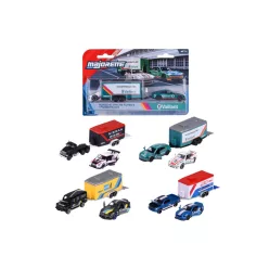 Majorette Racing Deluxe Trailer 3-piece racing car set
