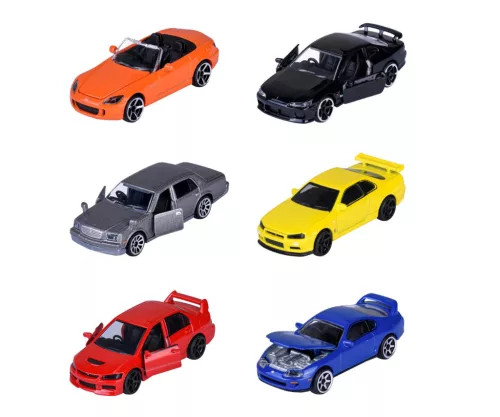 Majorette JDM Legends 1:64 die-cast car (6 models)
