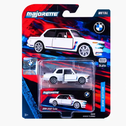 Majorette BMW Deluxe Cars BMW 2002 Turbo model car - white