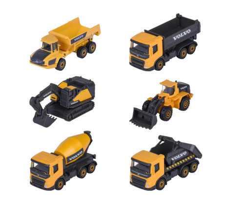 Majorette Volvo Construction Premium die-cast vehicle (6 models)