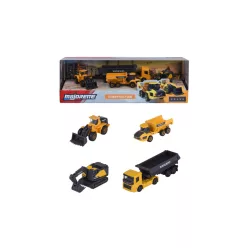 Majorette Volvo Construction Vehicles 4-Car Giftpack