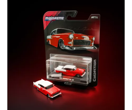 Majorette Collection 1955 Chevrolet Bel Air model car - red/white