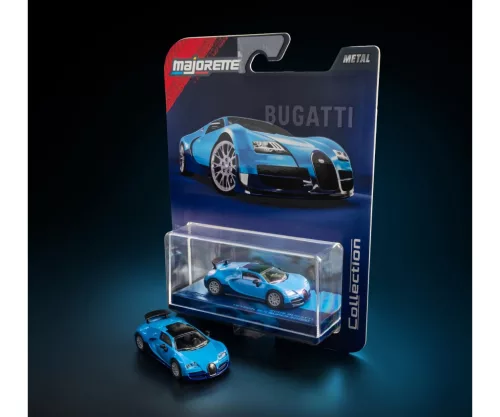 Majorette Collection 2005 Bugatti Veyron 16.4 Super Sport model car - blue/black