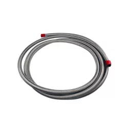   Fuel Hose AN8 11mm 3.6m Rubber SS with Steel Braid Aeromotive