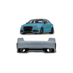 Bumper Audi A3 8V Rear with Diffuser and Pipes