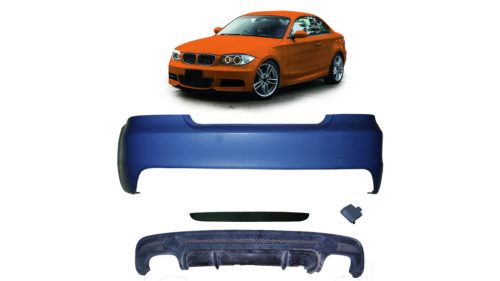 Bumper BMW 1 E82 E88 Rear with Diffuser