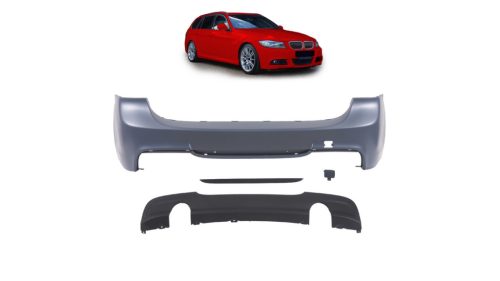 Bumper BMW 3 E91 Facelift Rear with Diffuser