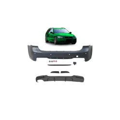 Bumper BMW 3 E91 Rear with Diffuser