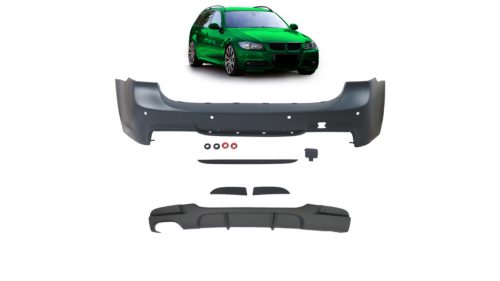 Bumper BMW 3 E91 Rear with Diffuser