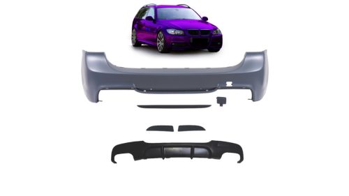 Bumper BMW 3 E91 Rear with Diffuser