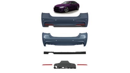Bumper BMW 3 F30 Rear with Diffuser