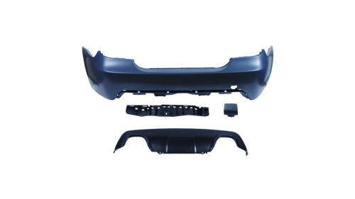 Bumper BMW 5 E60 Rear with Diffuser