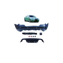 Bumper BMW 5 E60 Facelift Rear with Diffuser