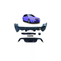 Bumper BMW 5 E61 Rear with Diffuser