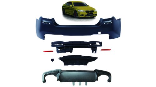 Bumper BMW 5 F10 Rear with Diffuser