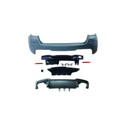 Bumper BMW 5 F11 Rear with Diffuser