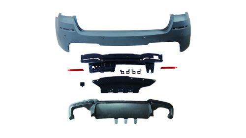 Bumper BMW 5 F11 Rear with Diffuser