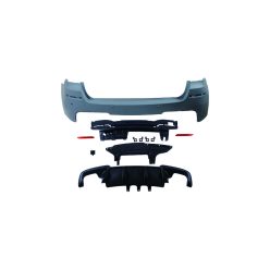 Bumper BMW 5 F11 Rear with Diffuser