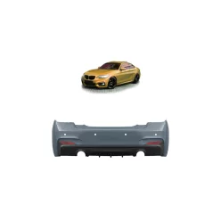 Bumper BMW 2 F22 F23 Rear with Diffuser