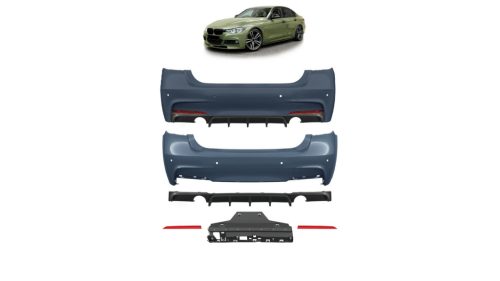 Bumper BMW 3 F30 Rear with Diffuser