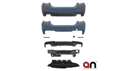 Bumper BMW 5 F10 Rear with Diffuser