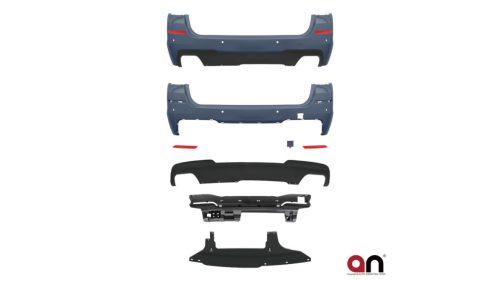 Bumper BMW 5 F11 Rear with Diffuser