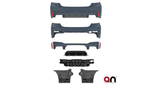 Bumper BMW 5 G30 Rear with Diffuser
