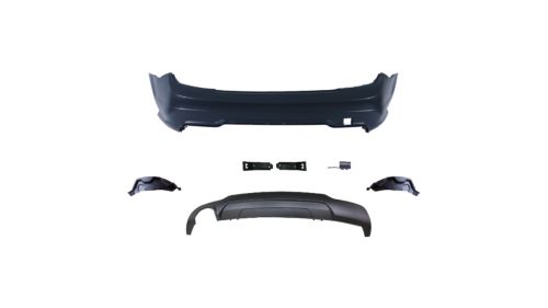 Bumper Mercedes-Benz C W204 C204 Rear with Diffuser
