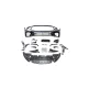 Bumper Mercedes-Benz CLA C118 X118 Front PDC SRA Spoiler