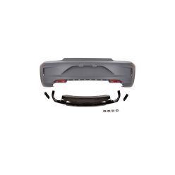 Bumper Volkswagen Scirocco III Facelift Rear with Diffuser