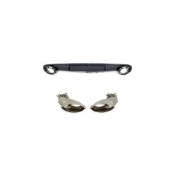 Diffuser Audi A7 C7 Rear Carbon Look