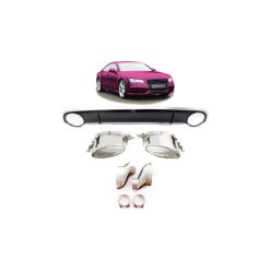 Diffuser Audi A7 C7 Rear with Pipes